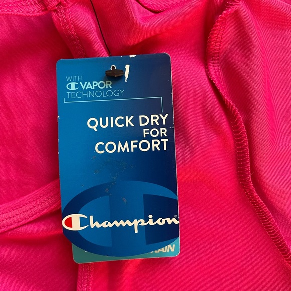 Champion Women’s Size S open Back Athlete Loose Casual Short Sleeve T-Shirt Pink - Picture 7 of 12